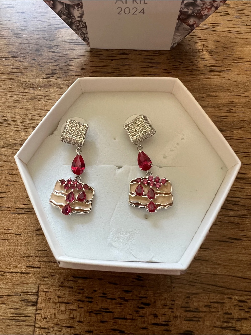 BP earrings.   Ruby earrings
